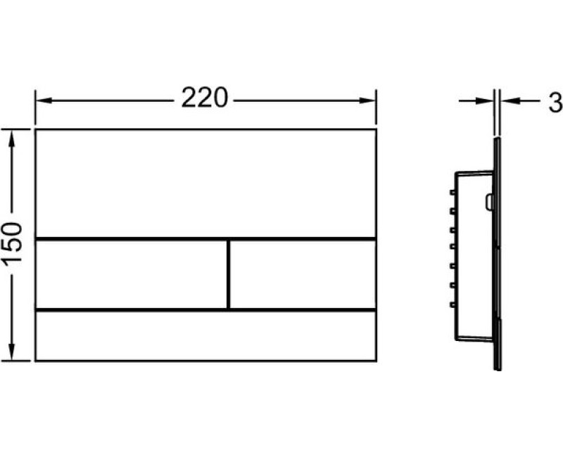 Poga iebūvējamam rāmim TECEsquare II AXOR  9240846