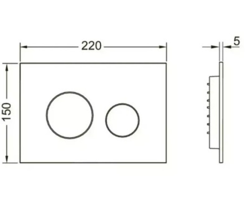 Poga iebūvējamam rāmim TECEloop Balta Matēta 9240926