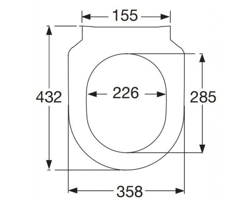 Кришка для унитаза Villeroy & Boch Subway SlimSeat, белое 9M656101
