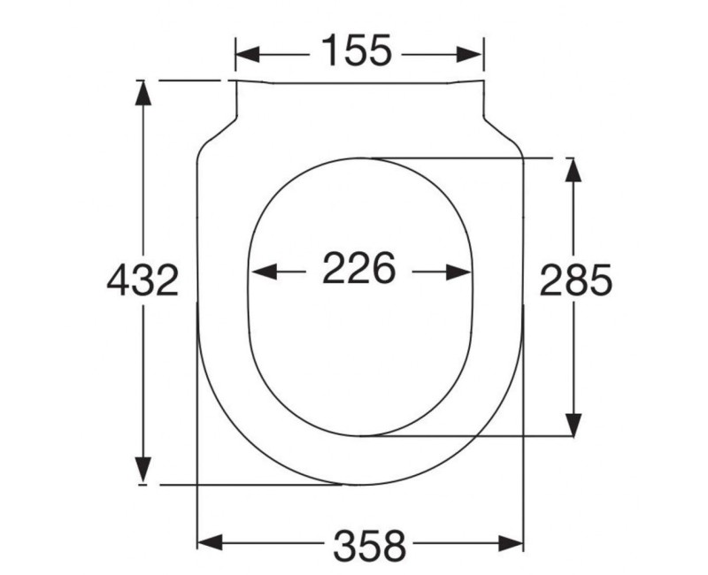 Poda vāks  Villeroy & Boch Avento Slim, Soft Close/QR, balts
