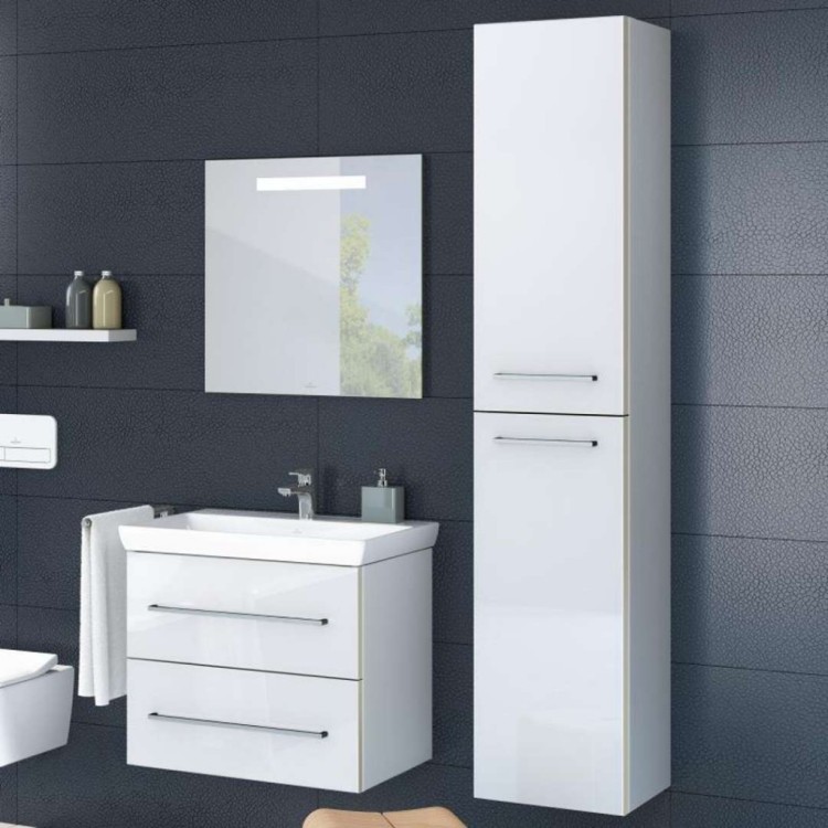 Augstais skapis Villeroy & Boch Avento 35x176x37cm, 2 durvis, Balts A89400B4 Augstais skapis Villeroy & Boch Avento 35x176x37cm, 2 durvis, Balts A89400B4