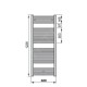 Полотенцесушитель / Радиатор Zehnder Virando 120x60 см Белый AB-120-060 Полотенцесушитель / Радиатор Zehnder Virando 120x60 см Белый AB-120-060