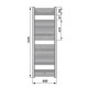 Полотенцесушитель / Радиатор Zehnder Virando 150x60см, Белый AB-150-060 Полотенцесушитель / Радиатор Zehnder Virando 150x60см, Белый AB-150-060