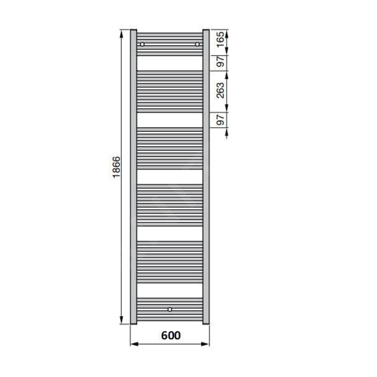 Полотенцесушитель / Радиатор Zehnder Virando 180x60 см, Белый AB-180-060 Полотенцесушитель / Радиатор Zehnder Virando 180x60 см, Белый AB-180-060