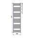 Полотенцесушитель / Радиатор Zehnder Virando 180x60 см, Белый AB-180-060 Полотенцесушитель / Радиатор Zehnder Virando 180x60 см, Белый AB-180-060