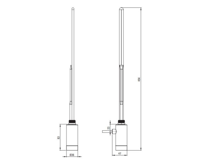 Нагревательный элемент полотенцесушителя Deante SILIA 600w Белый AGI_A601