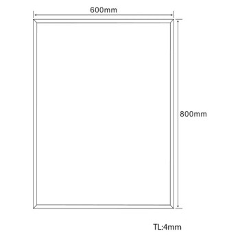 Зеркало для ванной Aqualine 60x80 см, с наклоном 22496