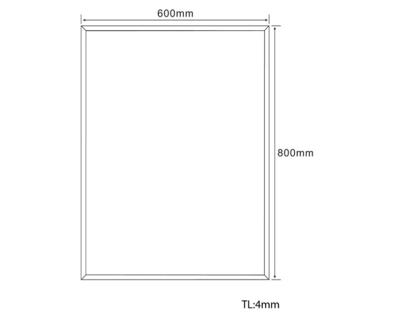 Зеркало для ванной Aqualine 60x80 см, с наклоном 22496