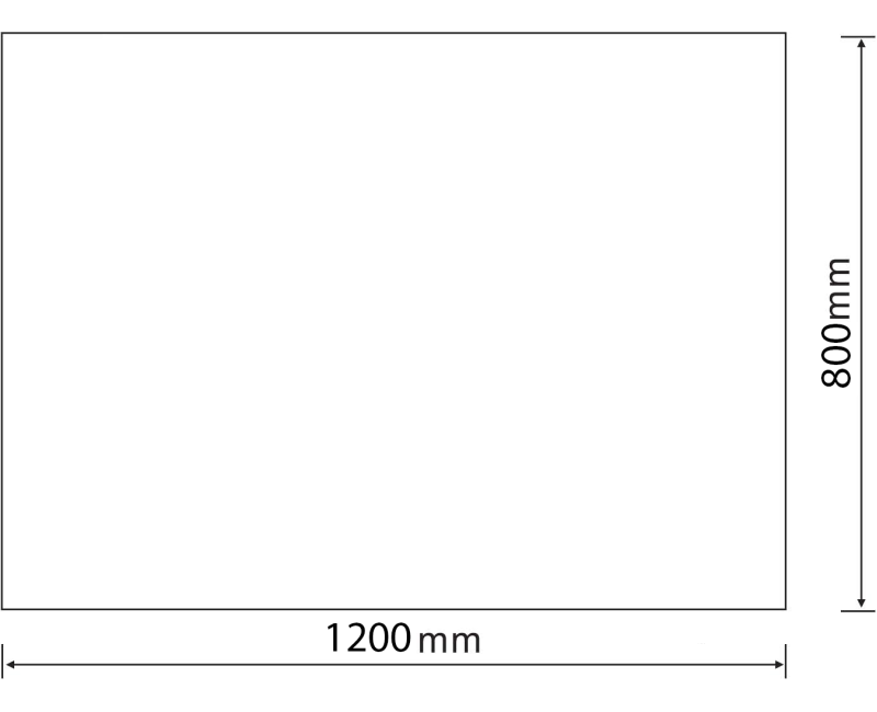 Vannas istabas spogulis Aqualine ar LED apgaismojumu 120x80 cm, pulēts 22500