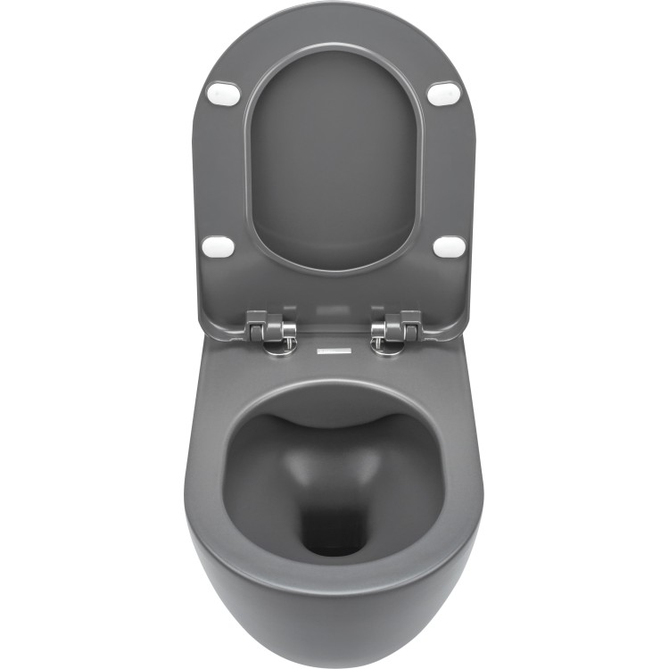 Piekaramais pods Deante PEONIA ZERO Rimless ar Softclose Vāku Antracīts/Titāns CDEDDZPW