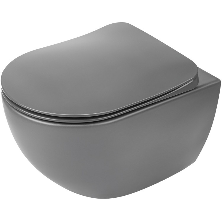 Piekaramais pods Deante PEONIA ZERO Rimless ar Softclose Vāku Antracīts/Titāns CDEDDZPW