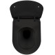 Подвесной горшок Deante PEONIA NERO Rimless с крышкой Softclose черного цвета CDEDNZPW Подвесной горшок Deante PEONIA NERO Rimless с крышкой Softclose черного цвета CDEDNZPW