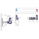Savienojumu komplekts Sapho Corner Combi termostatiskais labais, hromēts CP3022S Savienojumu komplekts Sapho Corner Combi termostatiskais labais, hromēts CP3022S
