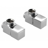 Savienojumu komplekts SAPHO CUBE dvieļu žāvētājam / radiatoram, 2gab Hromēti CP4010S