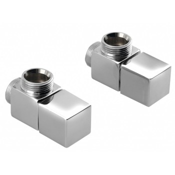Savienojumu komplekts SAPHO CUBE dvieļu žāvētājam / radiatoram, 2gab Hromēti CP4010S