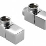 Savienojumu komplekts SAPHO CUBE dvieļu žāvētājam / radiatoram, 2gab Hromēti CP4010S