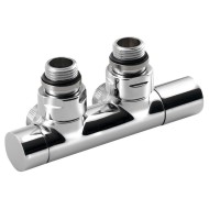 Savienojumu komplekts SAPHO TWIN dvieļu žāvētājam / radiatoram, Hromēts CP401S