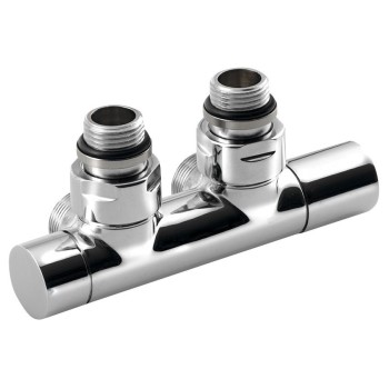 Savienojumu komplekts SAPHO TWIN dvieļu žāvētājam / radiatoram, Hromēts CP401S