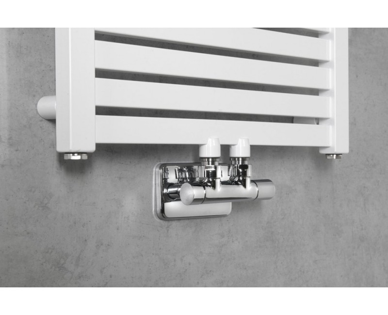 Комплект для подключения полотенцесушителя/радиатора SAPHO TWIN, Хром