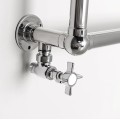 Комплект для подключения ручных угловых клапанов Sapho STAR, хром CP5020S