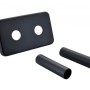 Radiatoru savienojumu komplekts Sapho TWIN Melna Matēta CP7135B