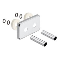 Radiatoru savienojumu komplekts Sapho TWIN  matēts nerūsējošais tērauds CP7535