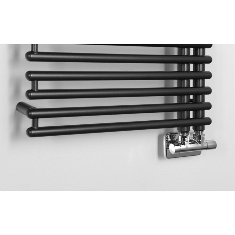 Dvieļu žāvētājs / Radiators AQUALINE Tubini  50x113cm, 529W, antracīta krāsā  DC305T