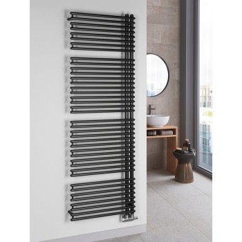 Dvieļu žāvētājs / Radiators AQUALINE Tubini 60x178cm, 1001W, antracīta krāsā  DC335T
