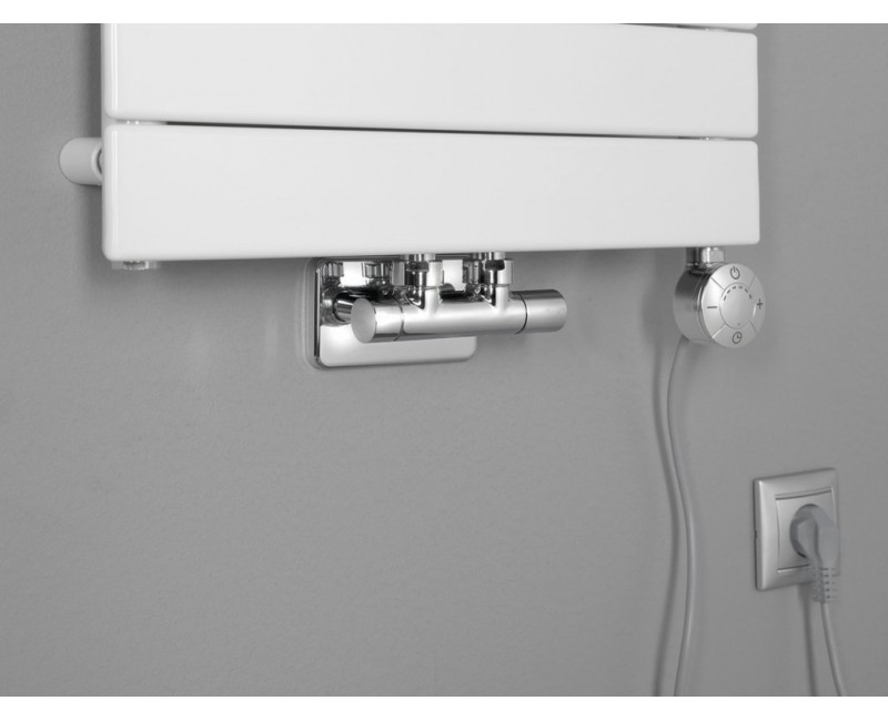 Полотенцесушитель / Радиатор AQUALINE Bondi 45x93см, 425Вт, белый DC400T