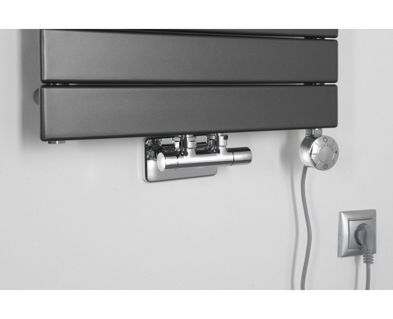 Полотенцесушитель / Радиатор AQUALINE Bondi 45x93см, 425Вт, цвет антрацит DC405T