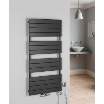 Dvieļu žāvētājs / Radiators AQUALINE Bondi 60x122cm, 669W, antracīts DC425T
