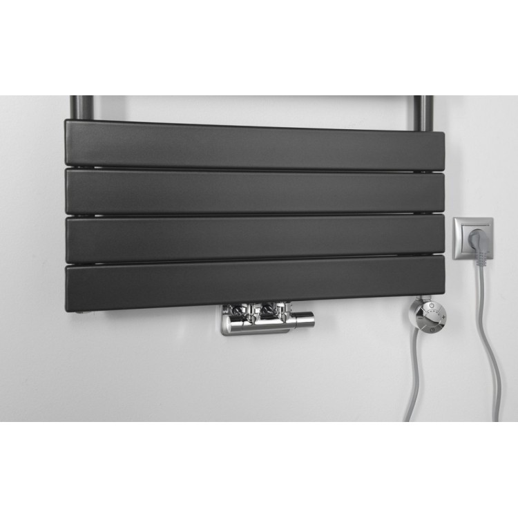 Dvieļu žāvētājs / Radiators AQUALINE Bondi 60x122cm, 669W, antracīts DC425T Dvieļu žāvētājs / Radiators AQUALINE Bondi 60x122cm, 669W, antracīts DC425T