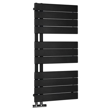 Dvieļu žāvētājs / Radiators AQUALINE Mili 45x93cm, 381W, melns matēts  DC606T