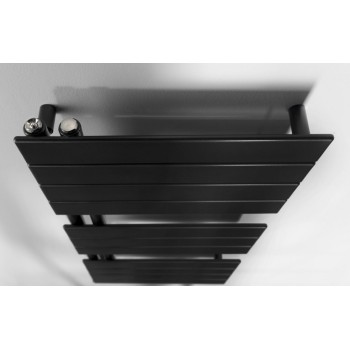 Dvieļu žāvētājs / Radiators AQUALINE Mili 45x93cm, 381W, melns matēts  DC606T