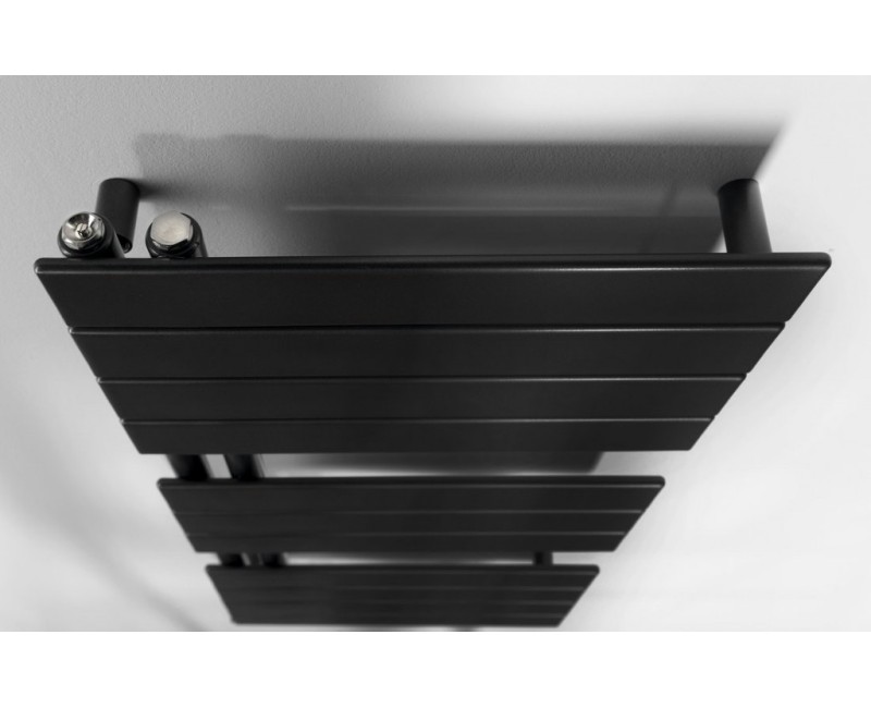 Полотенцесушитель / Радиатор AQUALINE Mili 45x93см, 381Вт, черный матовый DC606T