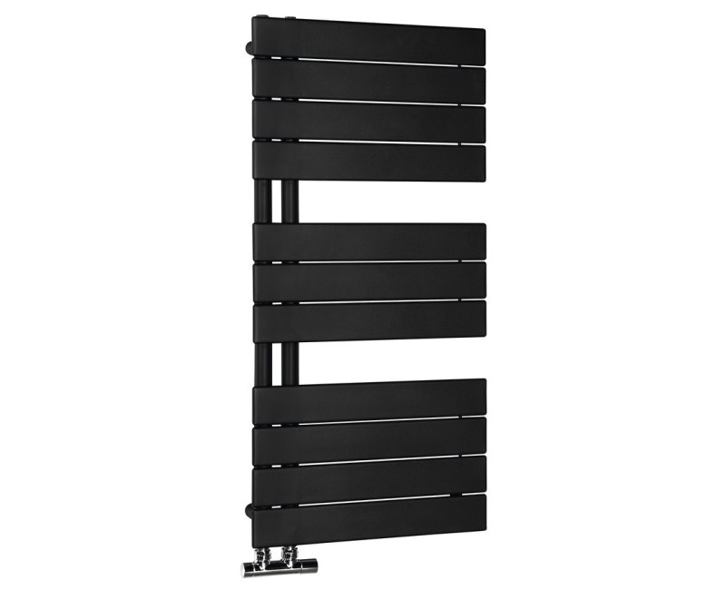 Полотенцесушитель / Радиатор AQUALINE Mili 45x93см, 381Вт, черный матовый DC606T