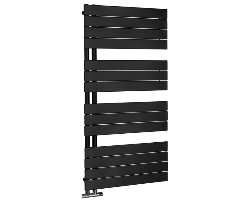 Полотенцесушитель / Радиатор AQUALINE Mili, 60x122см, 632Вт, черный матовый DC626T