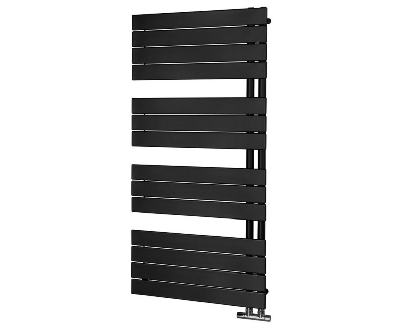 Полотенцесушитель / Радиатор AQUALINE Mili, 60x122см, 632Вт, черный матовый DC626T