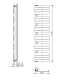 Dvieļu žāvētājs / Radiators AQUALINE MILI 600x1798mm balts DC650T Dvieļu žāvētājs / Radiators AQUALINE MILI 600x1798mm balts DC650T