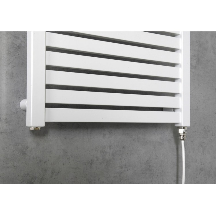 Dvieļu žāvētājs / Radiators AQUALINE Tondi-E elektriskais 45x97cm, 300W, balts  DE450T