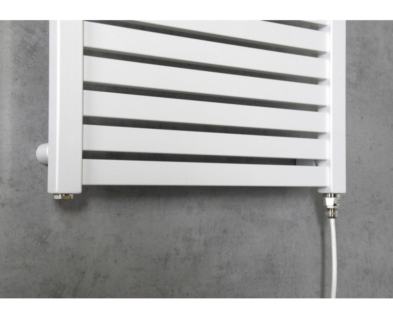 Полотенцесушитель / Радиатор AQUALINE Tondi-E электрический 45x97см, 300Вт, белый DE450T