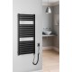 Dvieļu žāvētājs / Radiators AQUALINE Tondi-E elektriskais 45x97cm, 300W, matēti melns DE456T Dvieļu žāvētājs / Radiators AQUALINE Tondi-E elektriskais 45x97cm, 300W, matēti melns DE456T