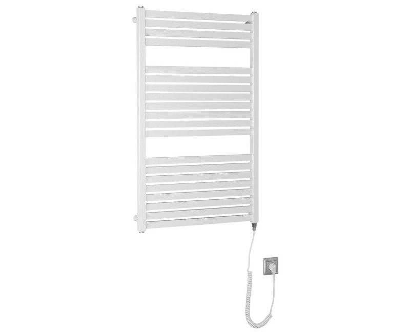 Полотенцесушитель / Радиатор AQUALINE Tondi-E электрический 60x97см, 400Вт, белый DE460T