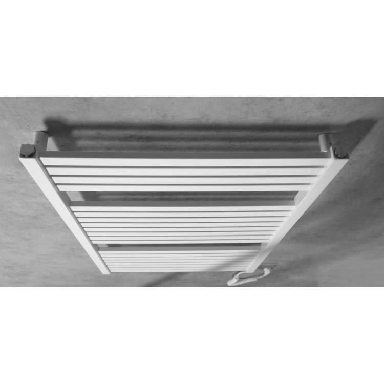 Dvieļu žāvētājs / Radiators AQUALINE Tondi-E elektriskais 60x97cm, 400W, balts DE460T Dvieļu žāvētājs / Radiators AQUALINE Tondi-E elektriskais 60x97cm, 400W, balts DE460T
