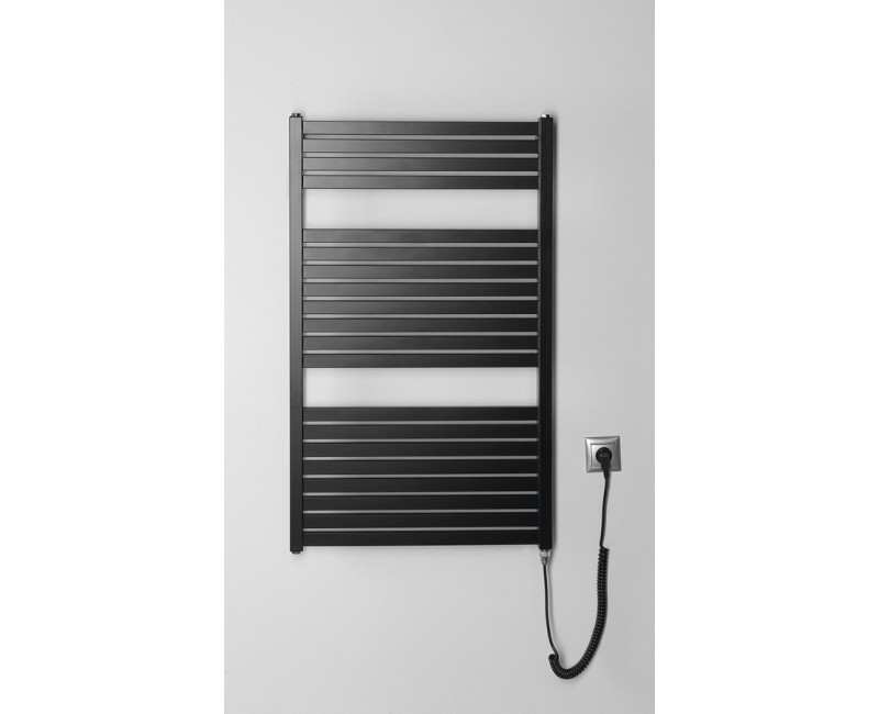 Dvieļu žāvētājs / Radiators AQUALINE Tondi-E elektriskais 60x97cm, 400W, matēti melns DE466T