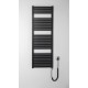 Dvieļu žāvētājs / Radiators AQUALINE Tondi-E elektriskais 45x133cm, 500W, matēti melns DE476T Dvieļu žāvētājs / Radiators AQUALINE Tondi-E elektriskais 45x133cm, 500W, matēti melns DE476T