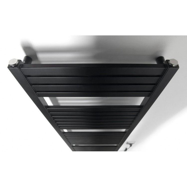 Dvieļu žāvētājs / Radiators AQUALINE Tondi-E elektriskais 45x133cm, 500W, matēti melns DE476T Dvieļu žāvētājs / Radiators AQUALINE Tondi-E elektriskais 45x133cm, 500W, matēti melns DE476T