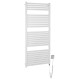 Dvieļu žāvētājs / Radiators AQUALINE Tondi-E elektriskais 60x133cm, 600W, balts DE480T Dvieļu žāvētājs / Radiators AQUALINE Tondi-E elektriskais 60x133cm, 600W, balts DE480T