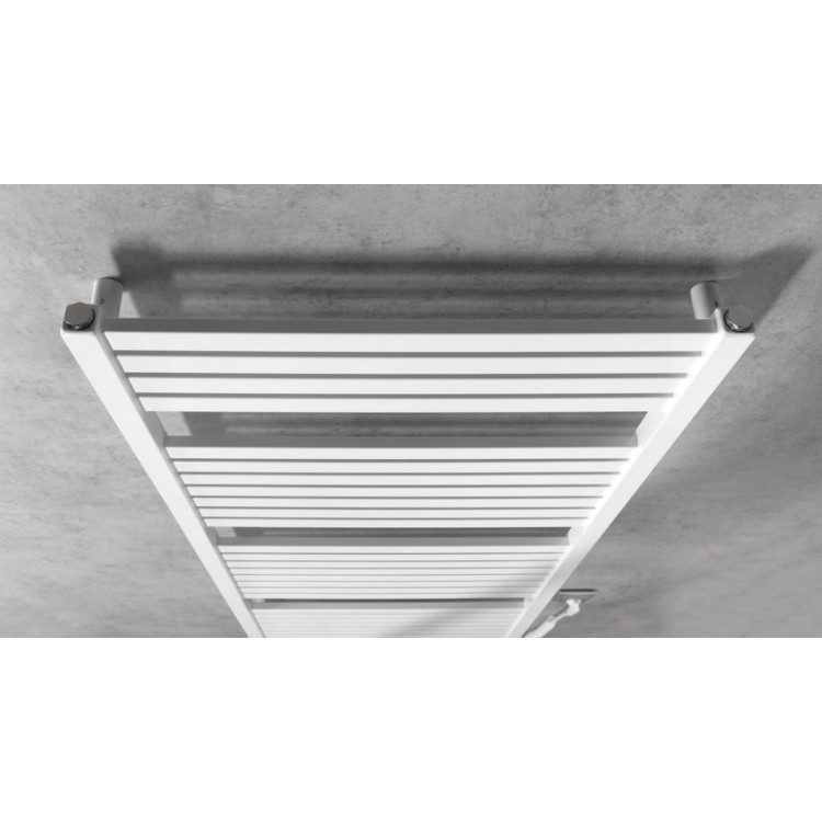Dvieļu žāvētājs / Radiators AQUALINE Tondi-E elektriskais 60x133cm, 600W, balts DE480T Dvieļu žāvētājs / Radiators AQUALINE Tondi-E elektriskais 60x133cm, 600W, balts DE480T
