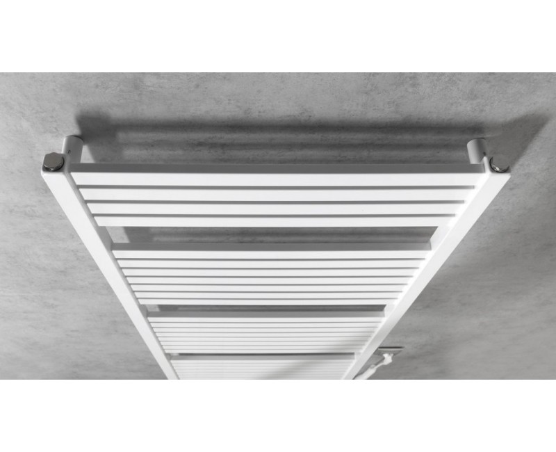 Полотенцесушитель / Радиатор AQUALINE TONDI-E электрический 60x169см, 800Вт, белый DE490T